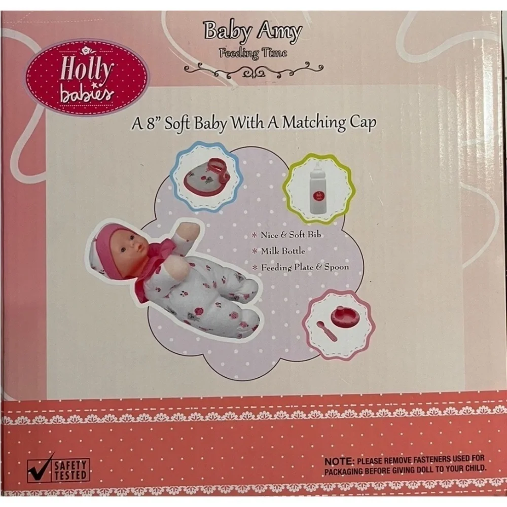 Baby Feeding Time Doll Set - Pink